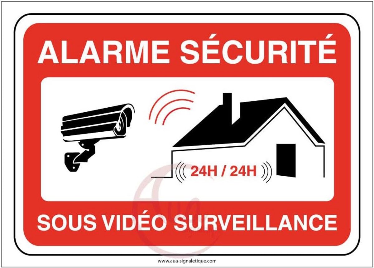 Videobewaking Sticker: Privacy Eigendom & 24 Uur Veiligheidssignalisatie