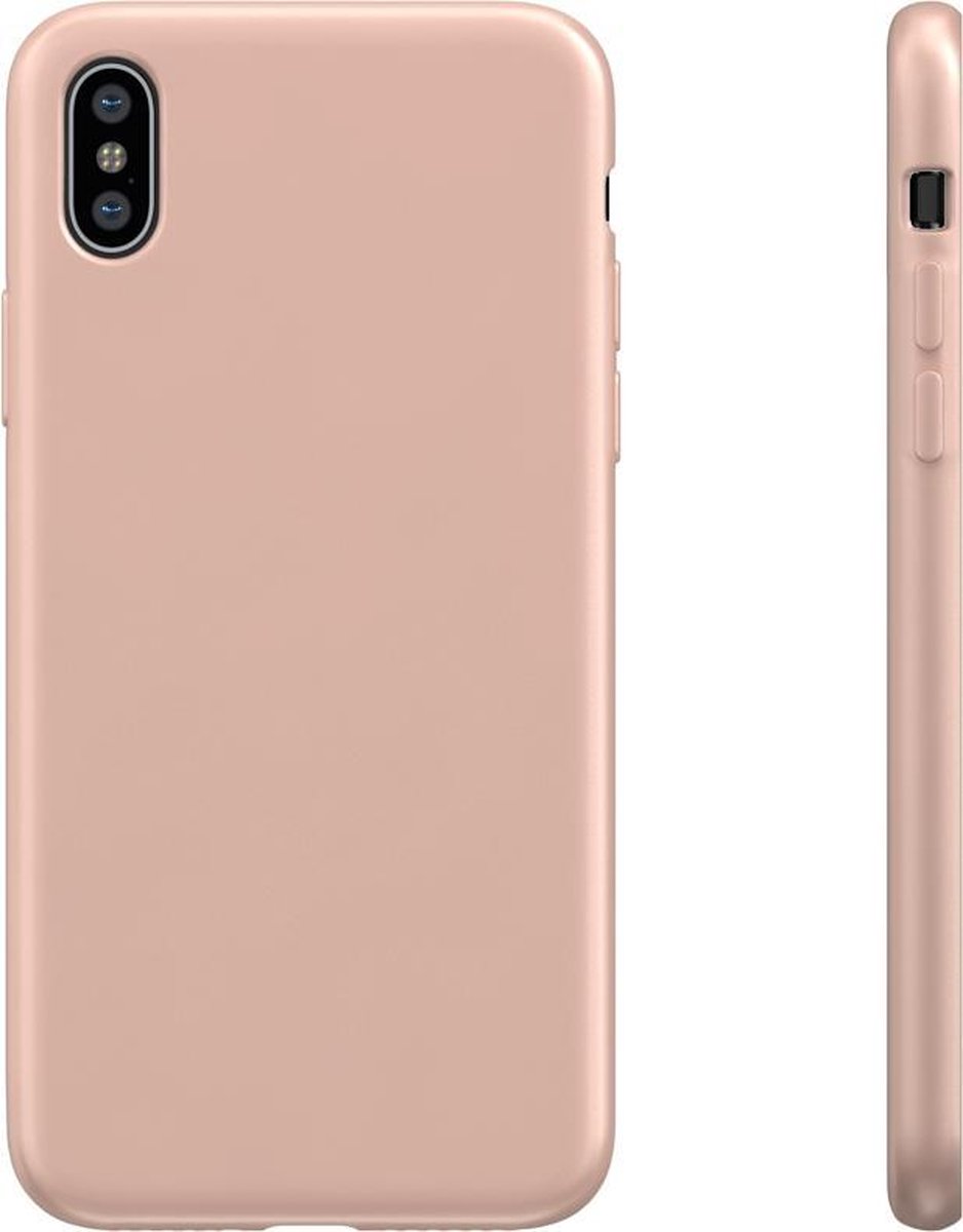 BeHello iPhone X XS Siliconen Hoesje - Roze