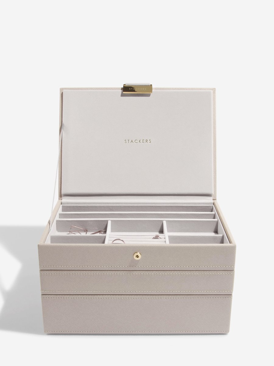 STACKERS TAUPE - Sieradendoos - Juwelendoos - Sieradenhouder - Sieraden Organizer