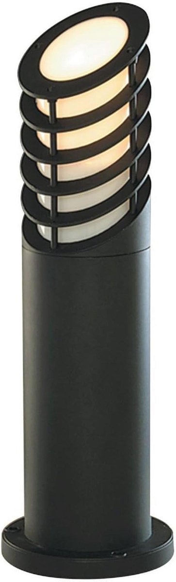 Buitenlamp Tuinpaal Zwart met Witte Diffuser IP44 - E27