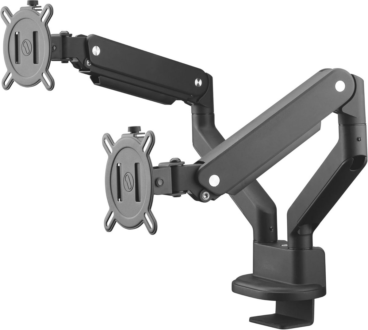 Universele dubbele monitor arm voor ergonomisch thuiswerken