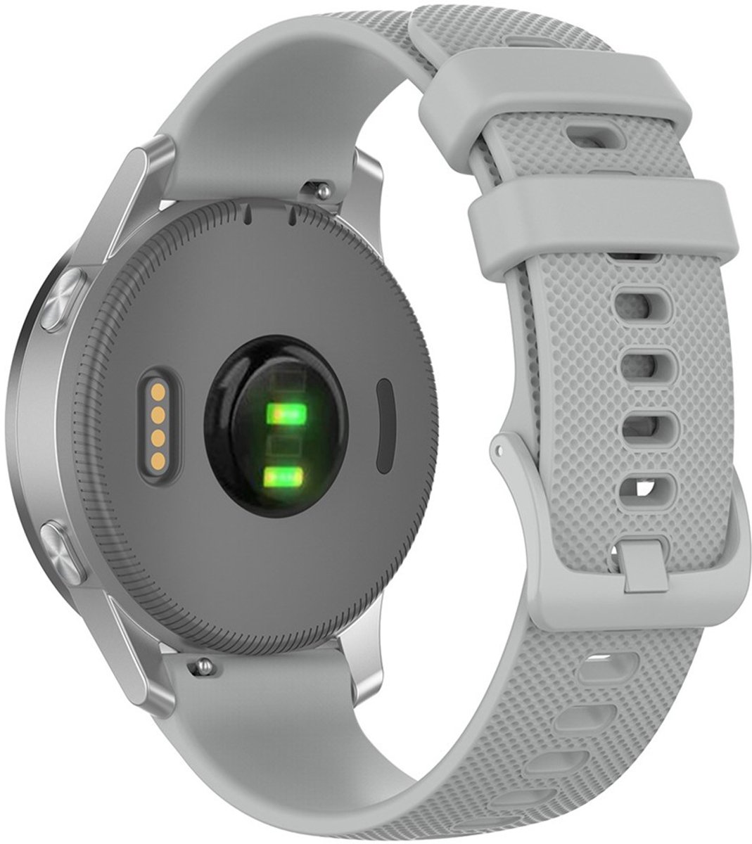 Siliconen Bandje voor Garmin Venu 3S / 2S / Vivomove 3S 18 mm – Grijs