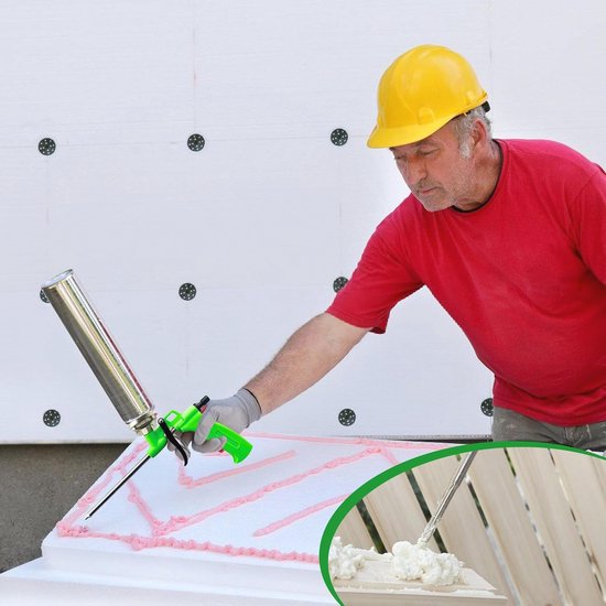 3 Stuks Schuimpistool - Professioneel PU Schuimpistool voor Vullen en Afdichten - Ergonomisch Design — afbeelding 2