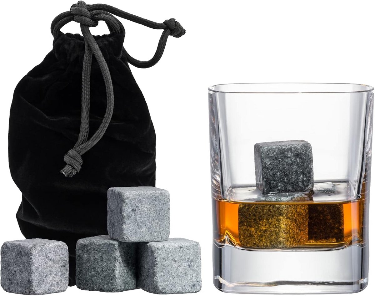 Set van 9 Drink Koelstenen in Cadeaubox met Opbergzak