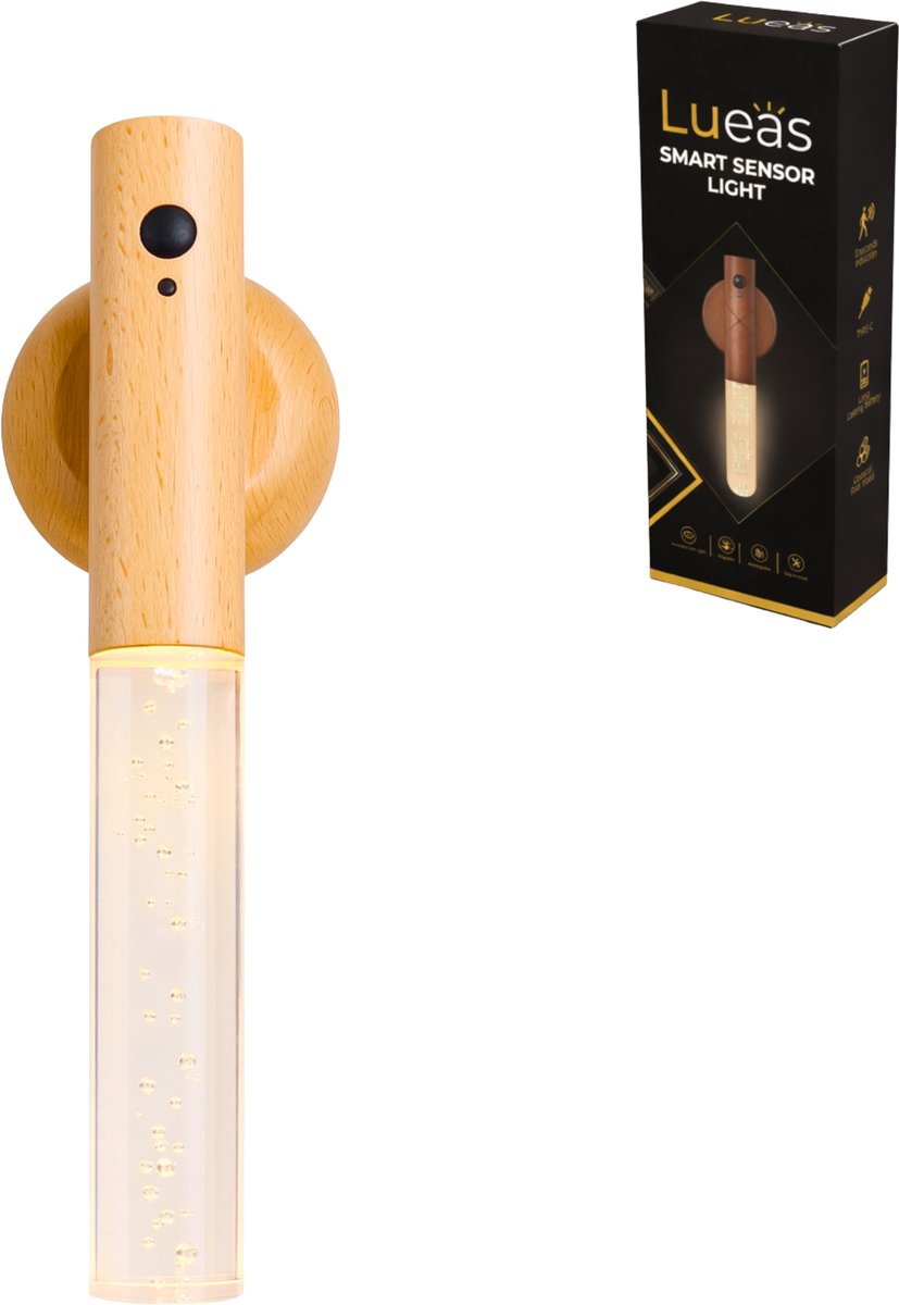 Lueas® - Draadloze wandlamp met bewegingssensor - warm licht - USB laadbaar - magnetisch