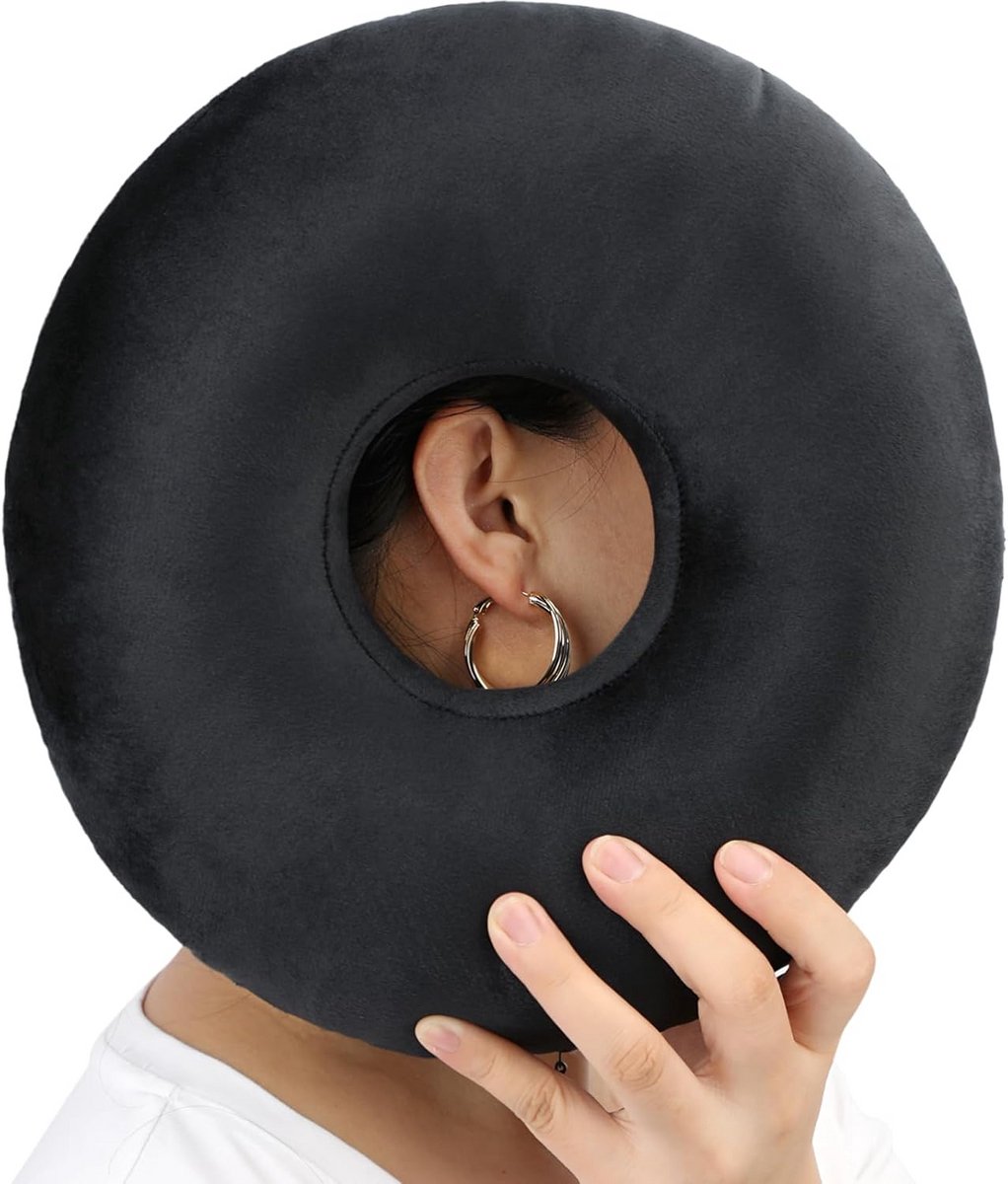 Oorpijn Bestrijdend Slaapkussen met Uitsparing voor Oor en Piercings