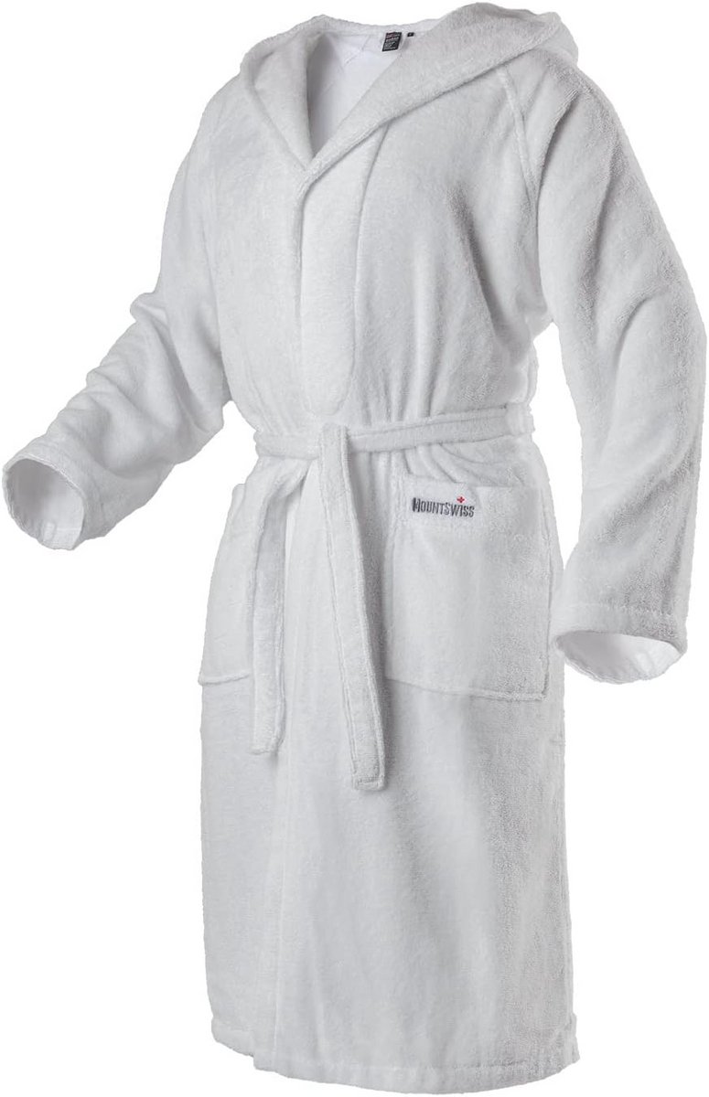 Damesbadjas met Kap van Katoen | Fluffy Terrypour | Kimono in Diverse Kleuren en Maten S - 8XL | Badjas Oeko-Tex Standaard 100