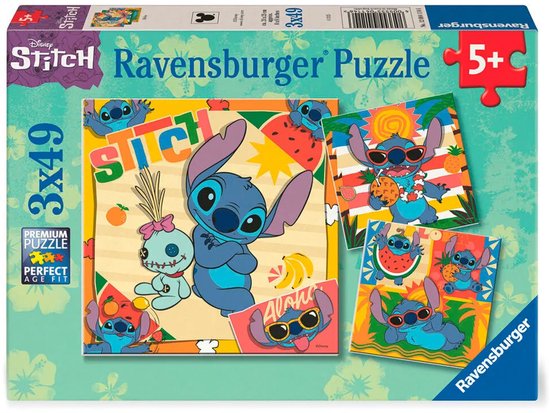 Ravensburger Magische Disney Stitch Puzzelset – 3x49 Stukjes | bol