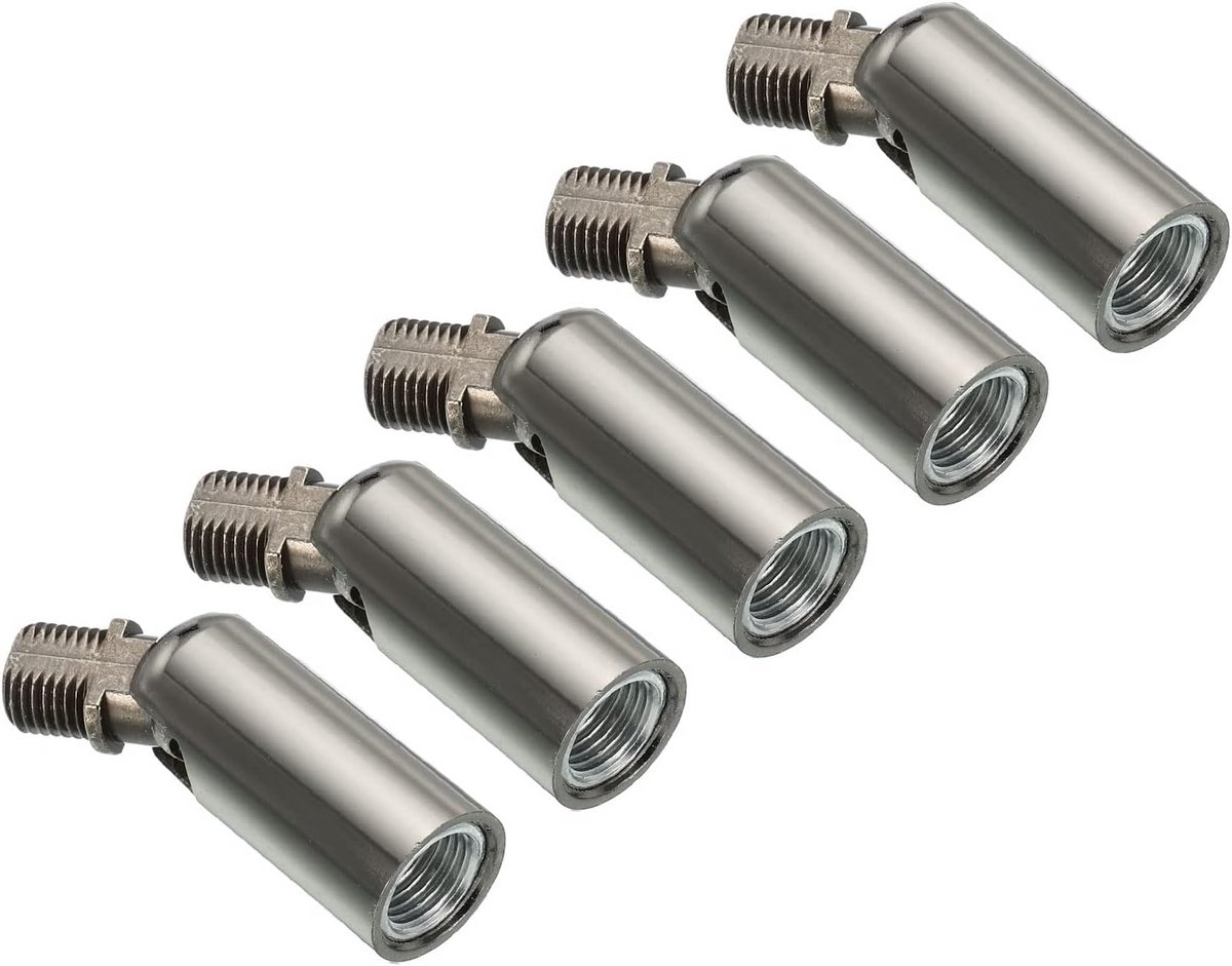 Plafondlamp Adapter 180 Graden Hoekbevestiging M10 Draad - 5 Stuks Zwart