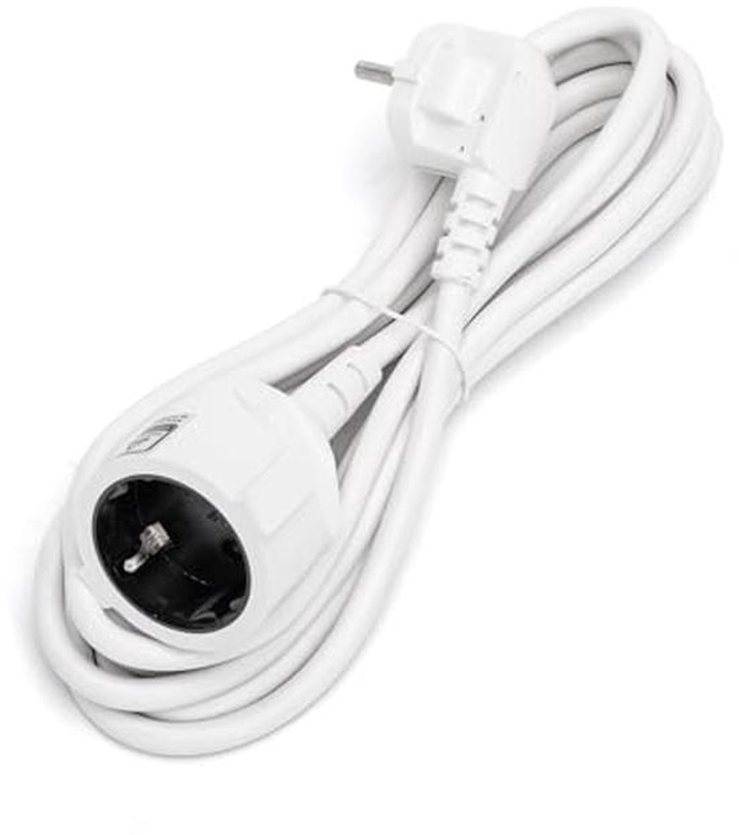 3 Meter Stroomkabel 16A 250V Verlengkabel H05VV-F 3G1,5mm² Schucko