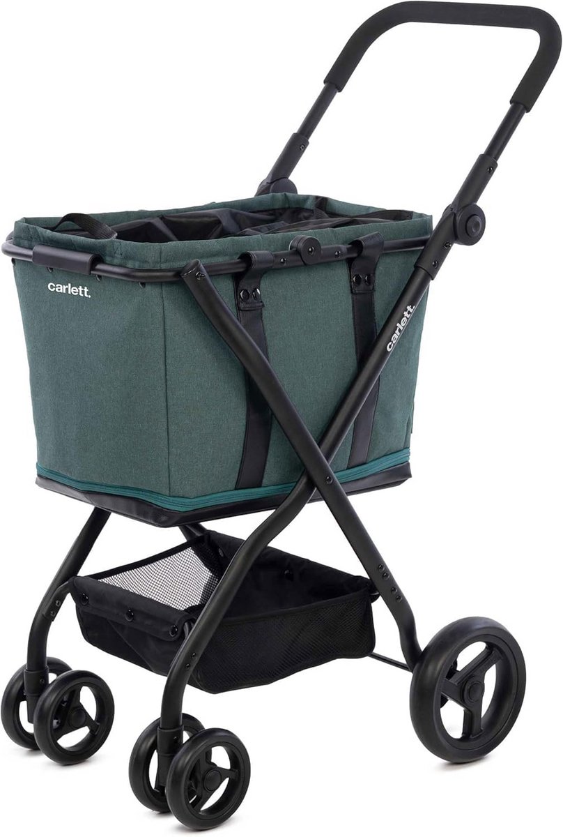 Compacte en Robuuste Transportwagen Groen - 3-in-1 Boodschappenwagen en Hondenkar