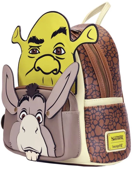 Dreamworks Loungefly Mini Backpack Shrek & Donkey Cosplay | bol