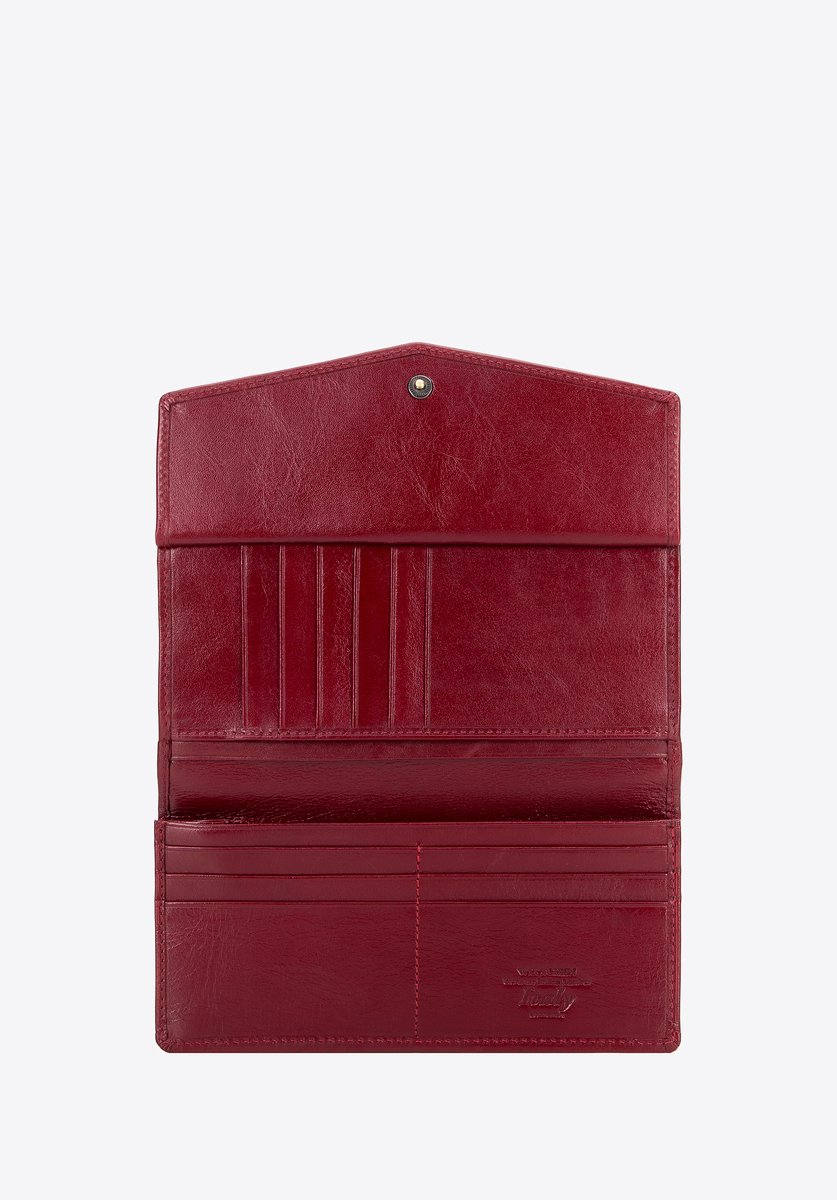 Wittchen Serie - Damesportemonnee - Rood - Echt Leer - Elegant