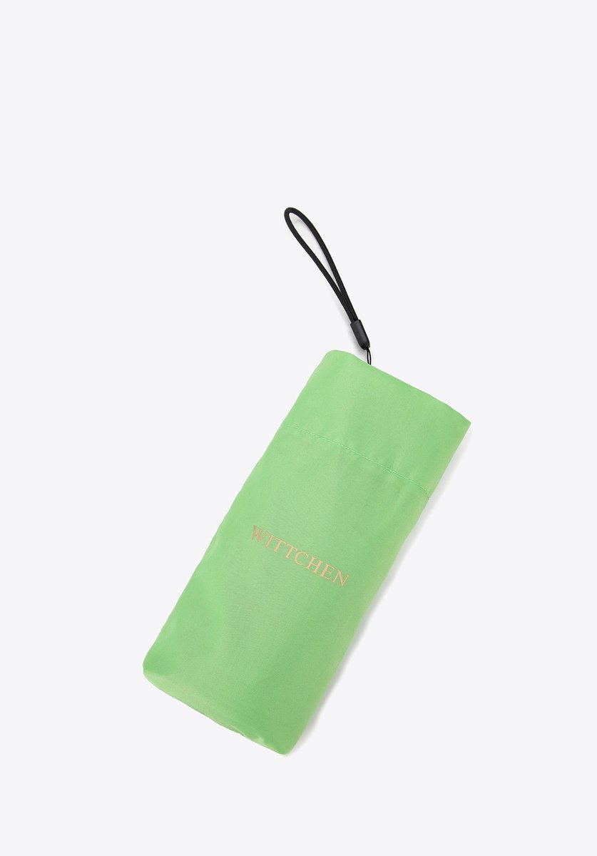 WITTCHEN Compact Paraplu Lichtgroen - 17cm Opgevouwen