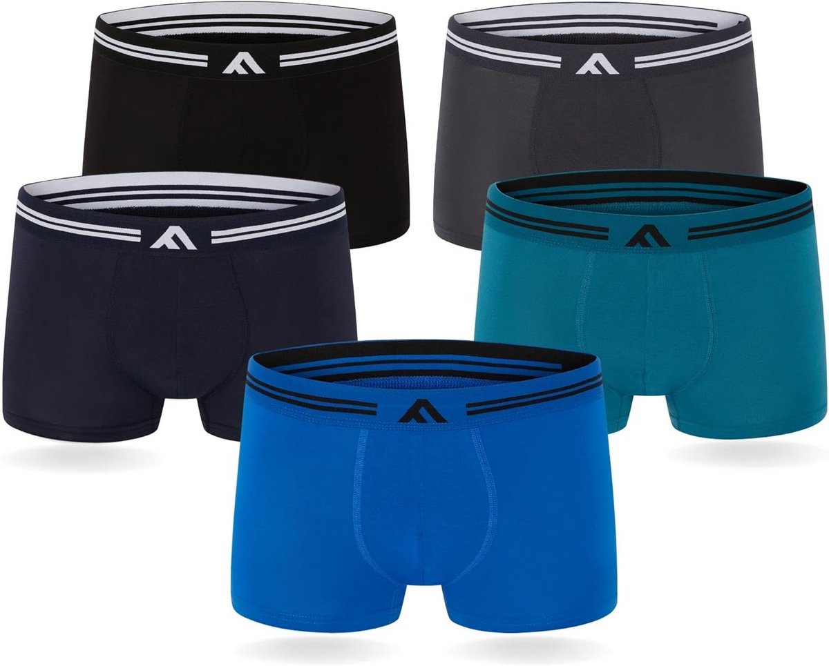 Heren Boxershorts Bamboo (5-Pack) - Super Zacht & Comfortabel Ondergoed