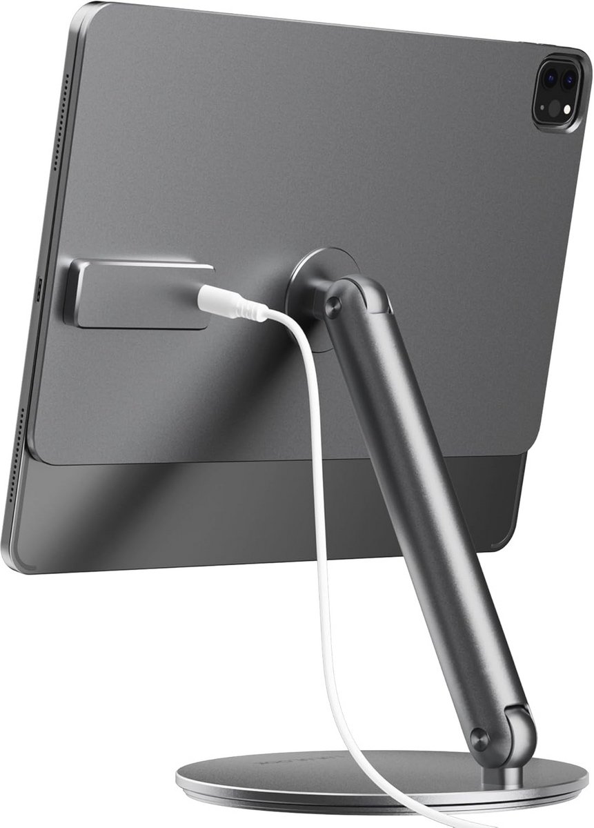 Magnetische houder voor 11 inch tablet met 360 graden draaibare basis en snel opladen