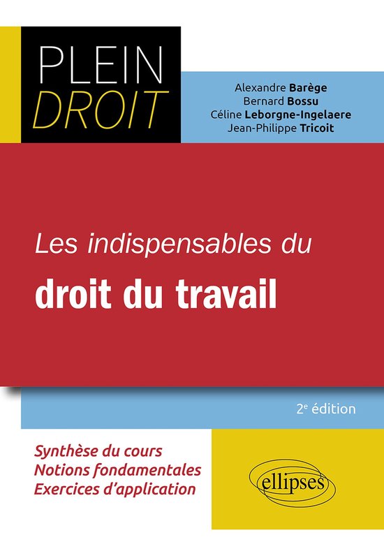 Les indispensables du droit du travail - cover