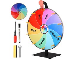 Draaiwiel met 10 Vakjes voor Promoties en Spelletjes - 30 cm