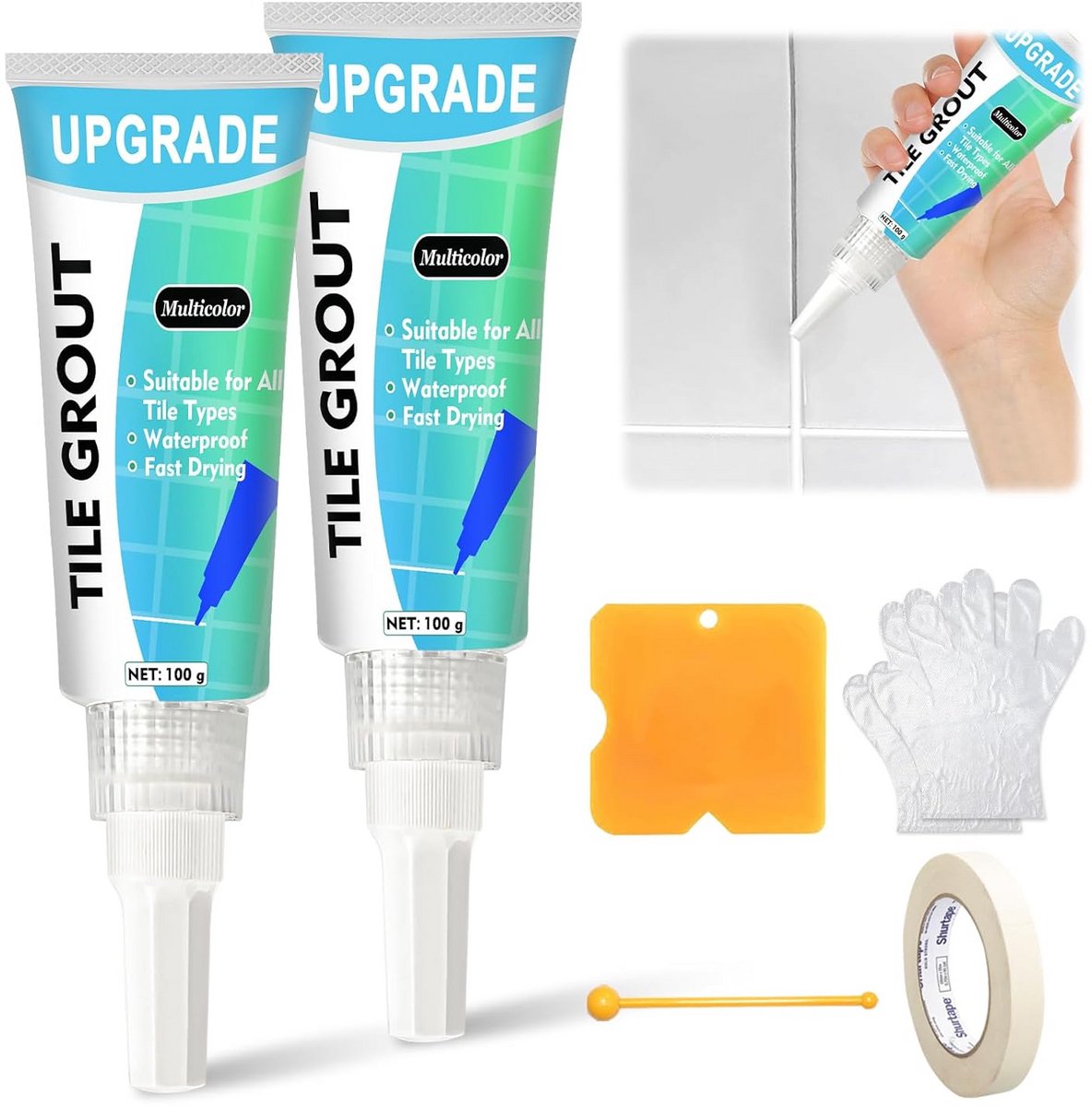 Tegelkit inclusief spatel - complete set voor het plaatsen van tegels