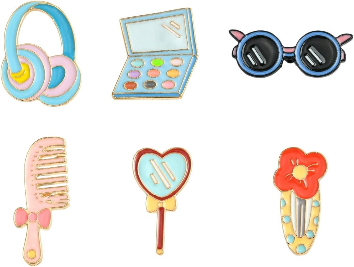 Cosensi - Emaille Pin Badges Set - Grappige Vormen - Broches - Voor Rugzakken Kleding Jassen - Sjaal - Hoed - Feestartikelen Decoratie