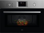 AEG OO5NK40M CombiAir Inbouw Oven met Magnetron - 41L - 1000W Magnetron - Hetelucht - Grill - RVS