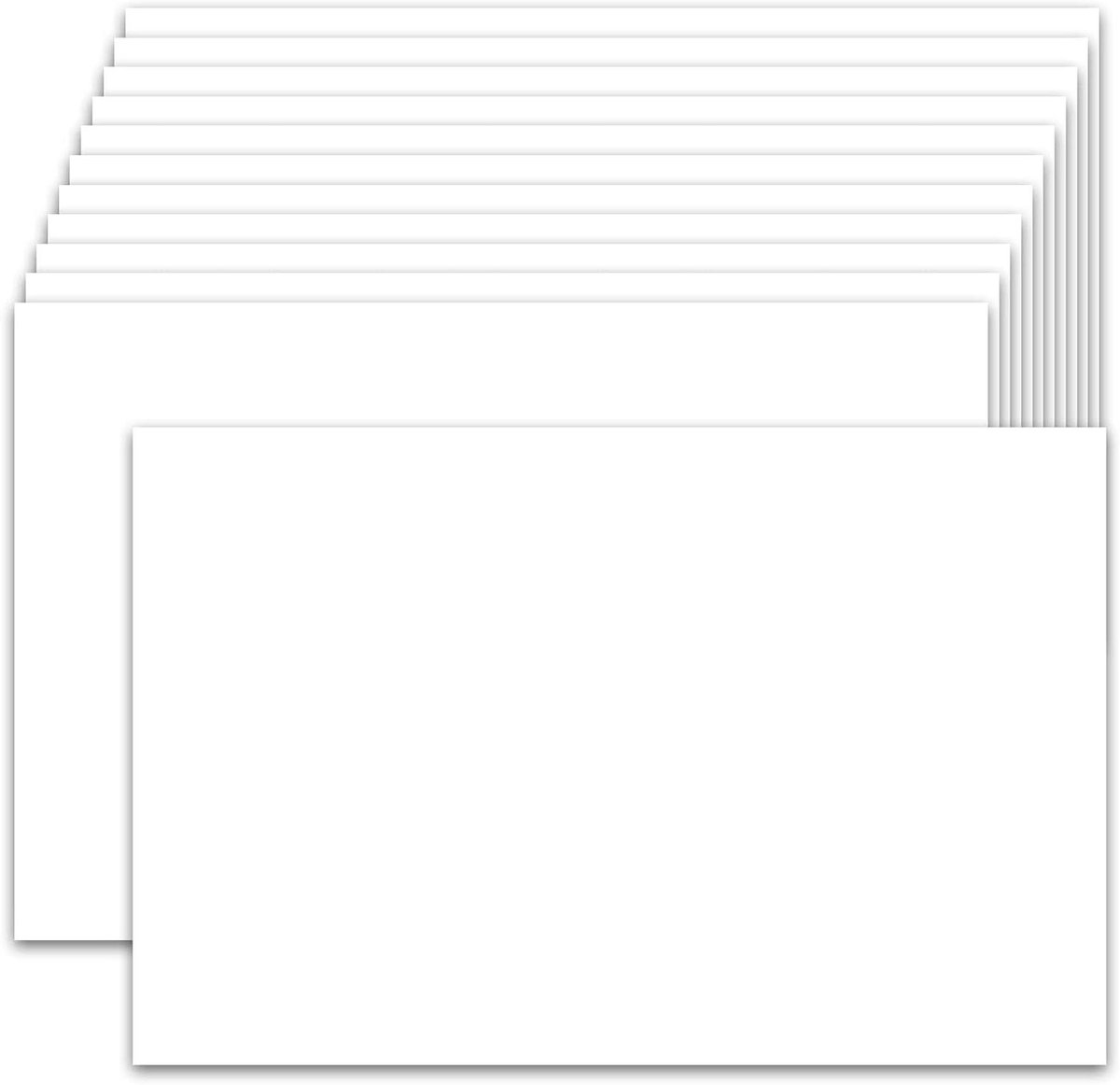 Cosensi - Blanco indexkaarten in A6 formaat (100 stuks) wit 230 g/m² - voor wenskaarten, uitnodigingen en kinderlessen