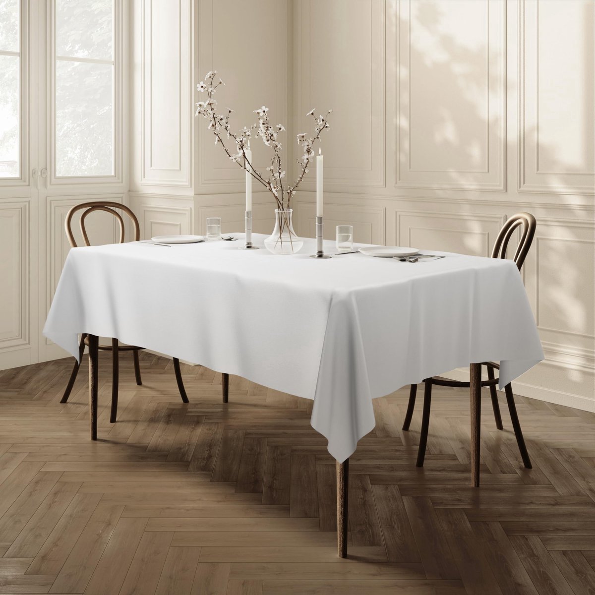 Stunq® Vierkant Tafelkleed Lotuseffect - 140x240cm, Vlekwerend Polyester