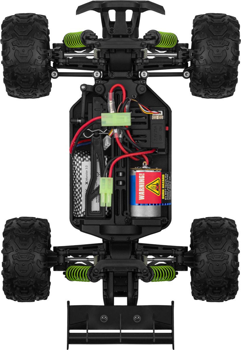 Overmax X-Monster 3.0 - RC Auto + Paars Auto Body - 4x4 wielaandrijving - Schaal 1:18 - 30km/h - Bestuurbare Auto - Volwassenen & Kinderen - Afstandsbestuurbare Auto - Offroad Monstertruck — afbeelding 18