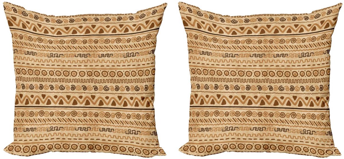 ABAKUHAUS Sambia Kussenhoes – 50x50 cm – Dubbelzijdig bedrukt – Microvezel