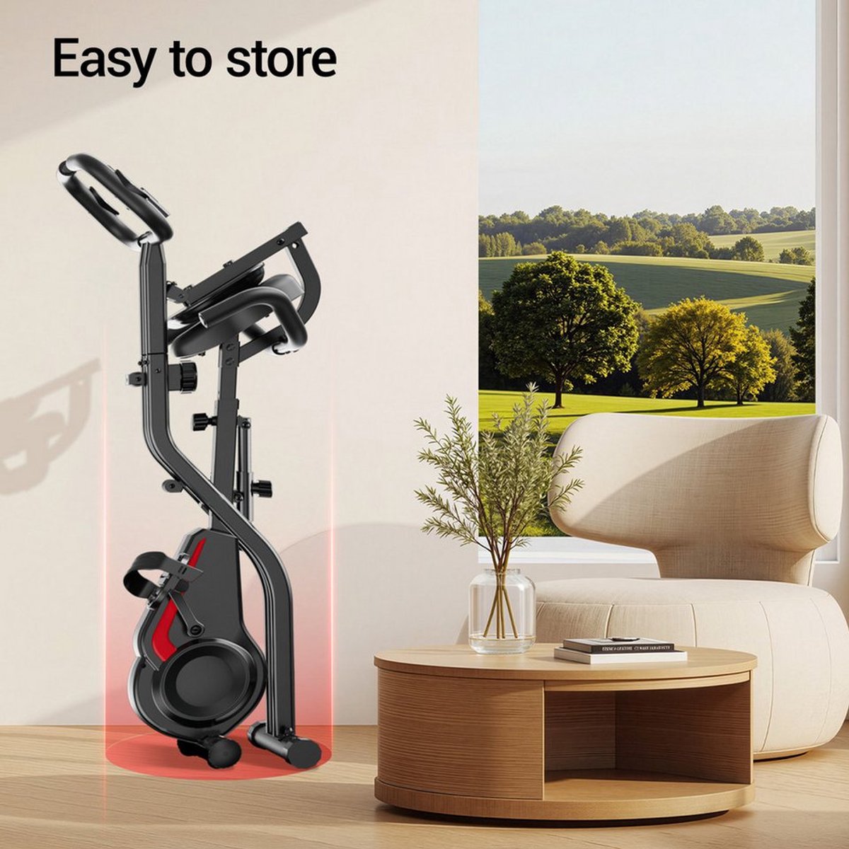 Hometrainer CBX20 Stille Fitnessfiets met Instelbare - afbeelding 3