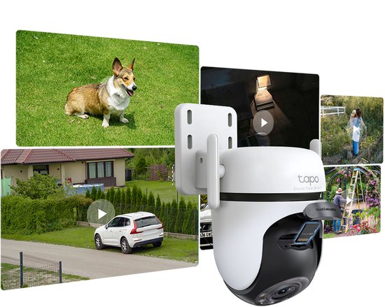TP-Link Tapo C520WS - Caméra de sécurité - Plein air - 2,5K - 360° horizontal & 130° vertical - Caméra WiFi