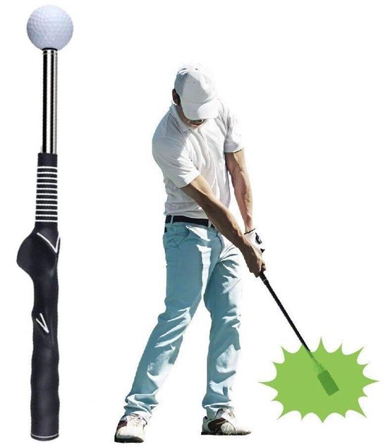 Golf swing coach geassisteerde telescoop golfoefening warm-up stick voor flexibele ritme training, golf training accessoires van Merkloos — afbeelding 2
