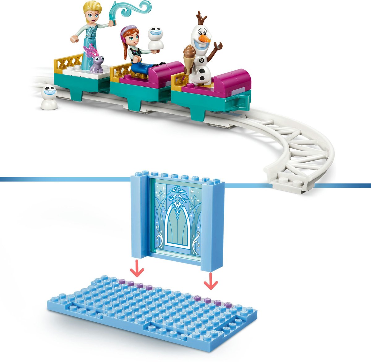 LEGO Disney Frozen - Elsa's IJskasteel en Sneeuwrit Bouwbaar Kasteel Speelgoed voor Kinderen - 43281 – foto 4