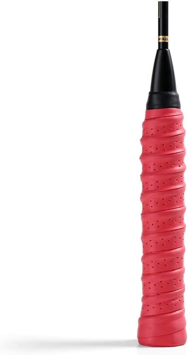 Cosensi - Antislip Gripband voor Tennis, Badminton en Squash - Zelfklevend - 10 Stuks - Rood.