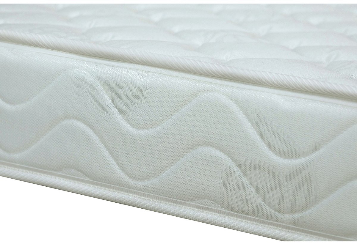 Vente-unique Set 90 x 190 cm bedbodem met opbergruimte, licht naturel + matras van schuim van 15 cm dik - ZEUS van YSMÉE