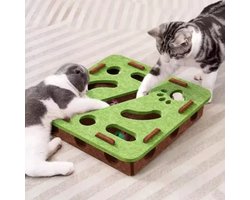 Cissé Katten Puzzelbox – Interactief Speel- & Denkspel met Belbal – Vilt – Anti-Kras