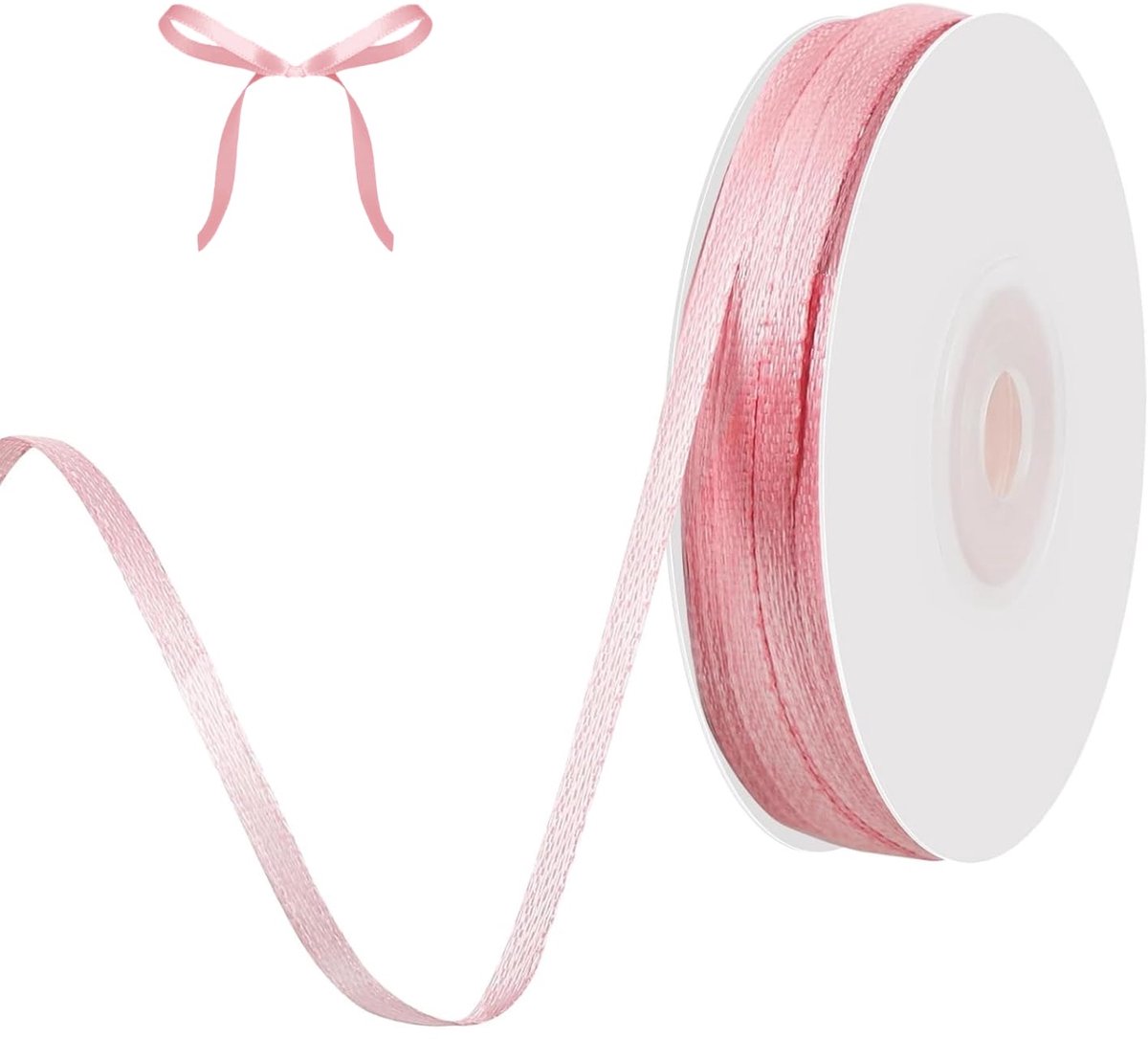IMPERATORIS® Satijn/Cadeau Lint 3mm - Satijnlint - roze - Rol van 91m