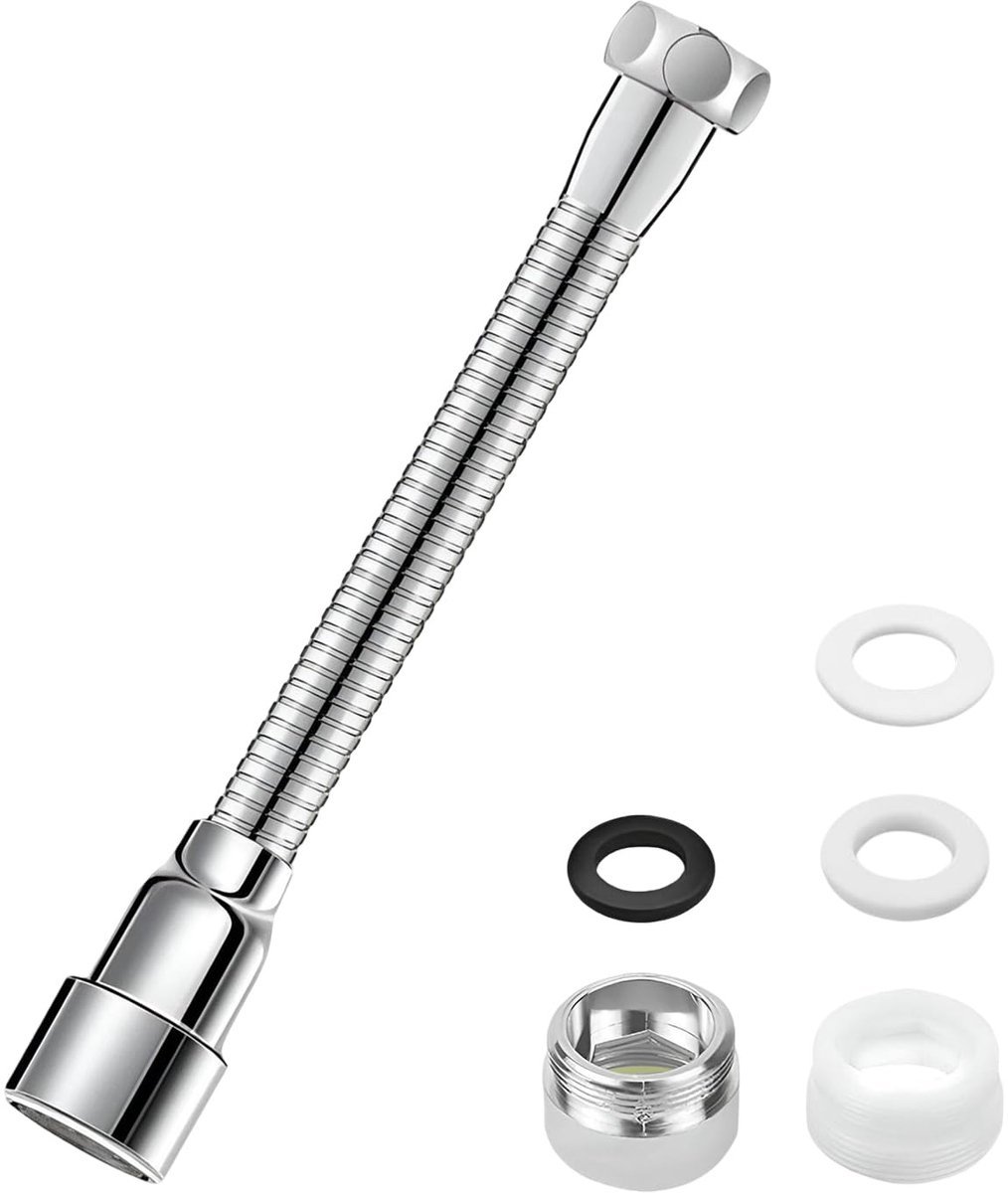 Stunq® Waterkraanverlengkogel - Keuken, Badkamer, Toilet - 31cm, Roestvrij Staal