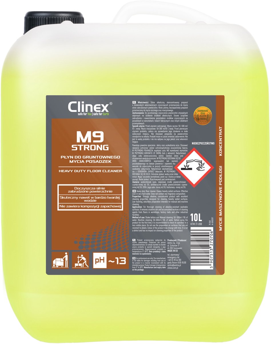 Vloerreiniger Clinex M9 strong 10 liter