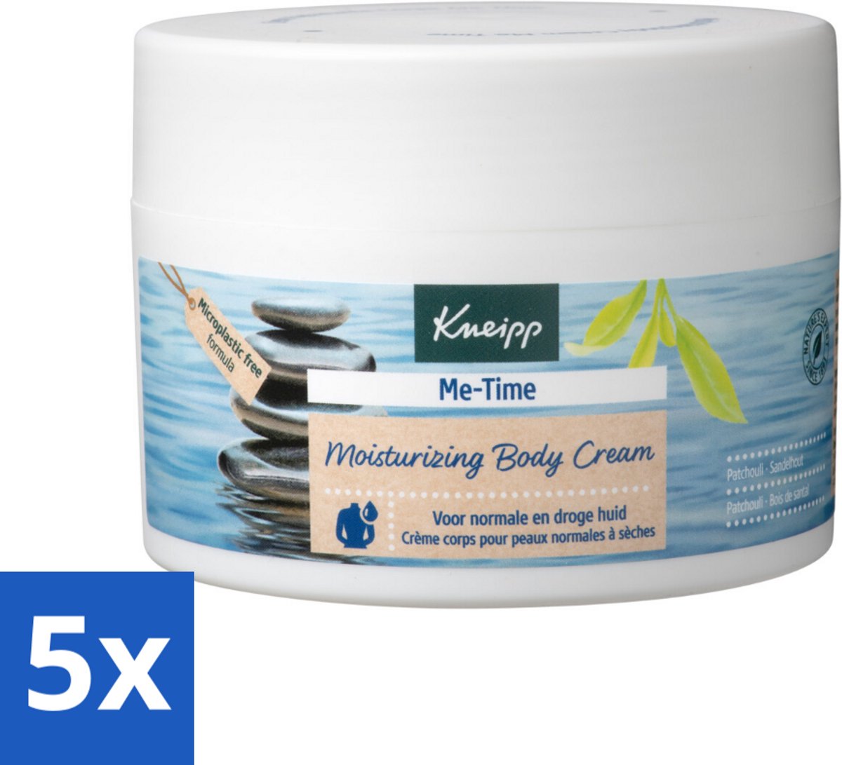 Kneipp - Body crème - Me‑Time - Patchouli & Sandelhout - 200 ml - Bulkverpakking - 5 stuks