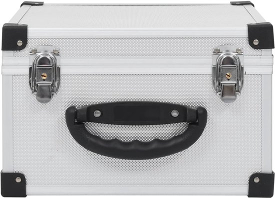 vidaXL Boîtier CD pour 40 CD aluminium ABS couleur argent