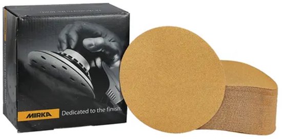 Disques abrasifs MIRKA Gold 77mm sans trous - P180