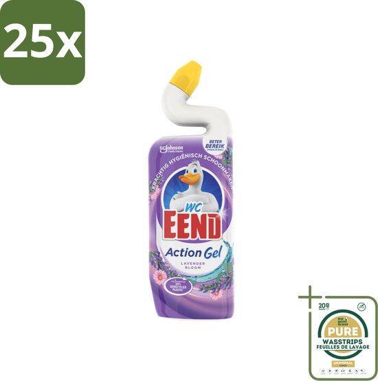 25 x WC Eend - Action Gel Lavender Bloom - Toiletreiniger - Fris ...