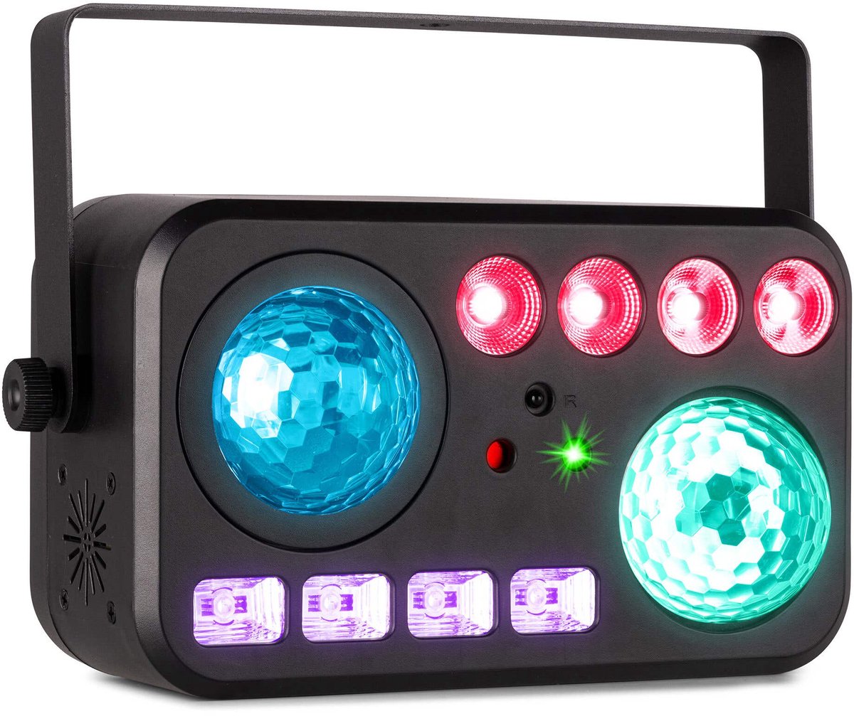 Discolamp - BeamZ Shimmer6 - LED effect - Voor DJ’s en feestjes - 6 unieke effecten - RGBW UV