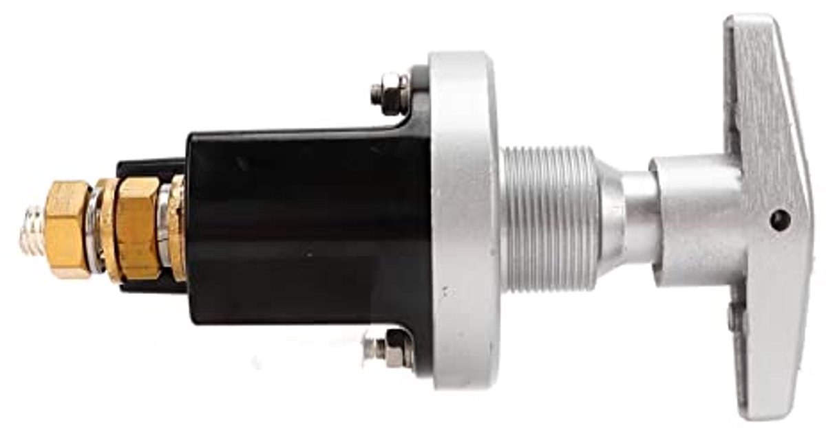 Accuschakelaar, Accuhoofdschakelaar, Accuschakelaar, 12 V 500 A, Waterdichte bescherming, Universeel voor auto, boot, camper