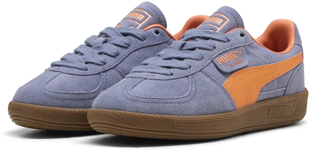 PUMA Palermo Jr Unisex Sneakers Sky-Melon Glow Grijs