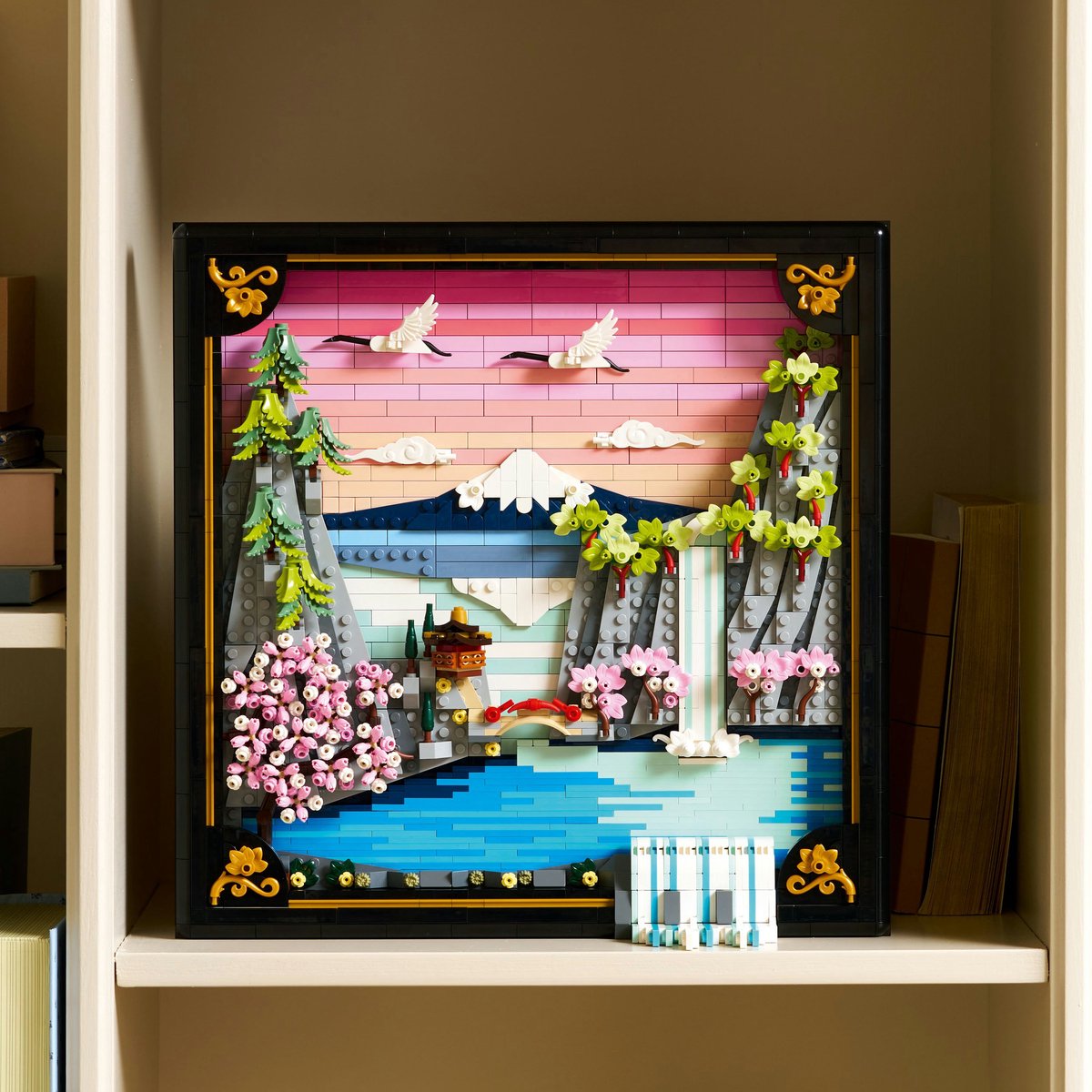 LEGO® Art Landschap met Japanse Kersenbloesems Wanddecoratie - 31218 — afbeelding 5