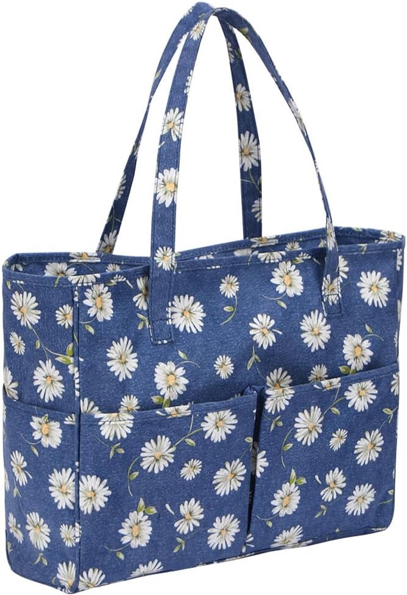Knitting Project Travel Bag - Crochet Tote Bag - Crafting - Sewing - Cross Stitch - Embroidery