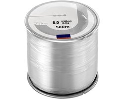 Monofilament Fishing Lines 8.0 Spool 500M - Clear Fishing Wire - Nylon Fishing Line 2-35LB - voor Saltwater & Freshwater Fishing