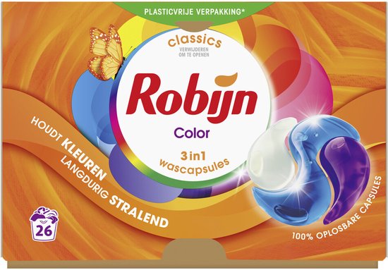 Robijn Wascapsules 3-in-1 Color - 26 stuks